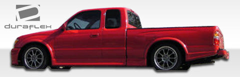 2001-2004 Toyota Tacoma Duraflex TD3000 Rear Add Ons Spat Bumper Extensions - 2 Piece Fiberglass