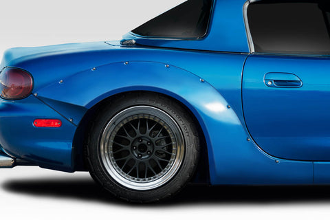 1999-2005 Mazda Miata Duraflex RBS Wide Body Rear Fender Flares - 2 Piece Fiberglass (+80 MM)