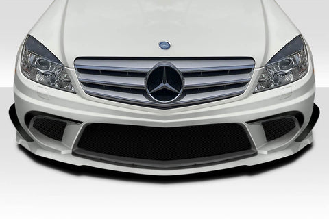 2008-2011 Mercedes C Class W204 Duraflex Black Series Look Front Bumper Cover - 1 Piece Fiberglass