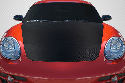 2006-2012 Porsche Cayman 2005-2012 Porsche Boxster 2005-2013 Porsche 997 Carbon Fiber OEM Look Hood - 1 Piece