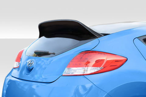 2012-2017 Hyundai Veloster Duraflex Flyer Rear Roof Wing Spoiler - 1 Piece Fiberglass