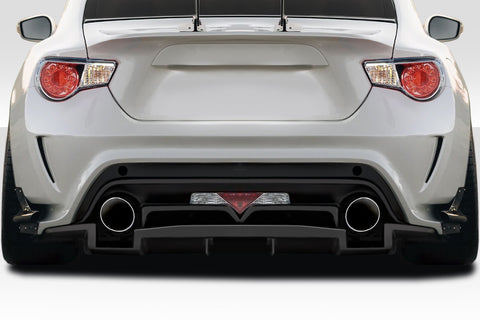 2013-2020 Scion FR-S Toyota 86 Subaru BRZ Duraflex Vantix Rear Bumper Cover - 4 Piece Fiberglass ( Includes Diffuser and canards )