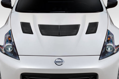 2009-2020 Nissan 370Z Z34 Duraflex GT1 Hood Vents - 3 Piece Fiberglass